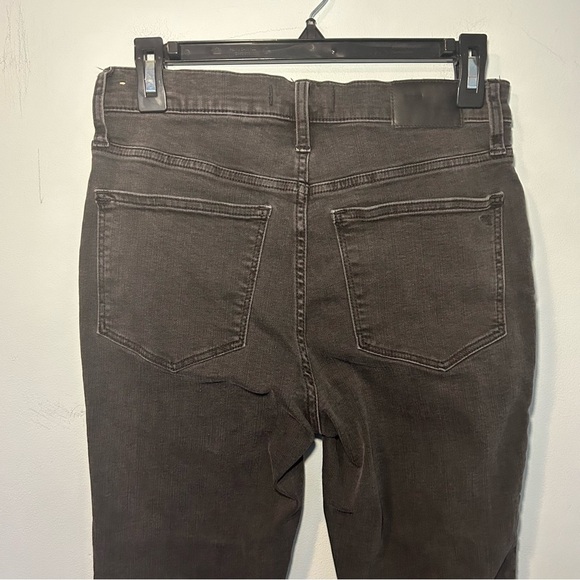 Madewell Black 9” Mid-Rise Skinny Button Up Jeans Size 28 - Picture 5 of 10